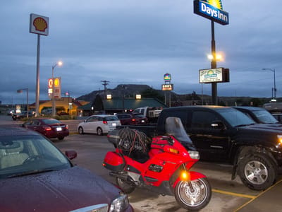 I40 to Tucumcari: Honda ST1100 under Ominous Skies