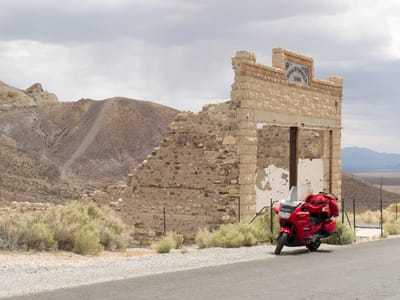 NV160 to Death Valley: Honda ST1100 in Rhyolite