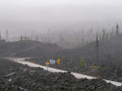 Bend: Rainy day along the Oregon Cascades Scenic Byway
