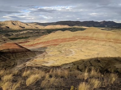 John Day Fossil Beds National Monument - Painted Hills Unit: View from the Painted Hills Overlook