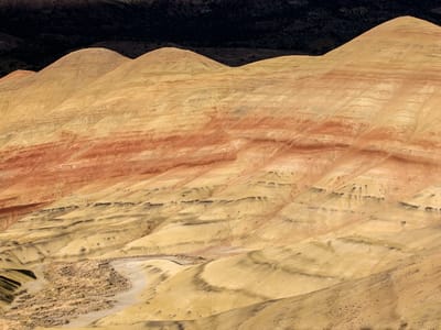 John Day Fossil Beds National Monument - Painted Hills Unit: View from the Painted Hills Overlook