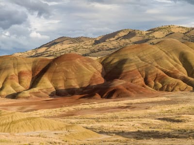 John Day Fossil Beds National Monument - Painted Hills Unit: Along the drive through the Painted Hills