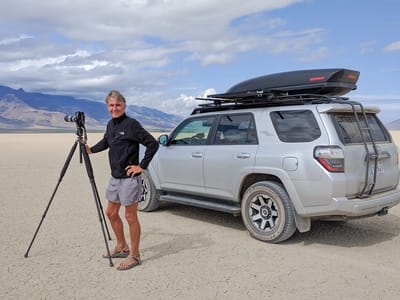 Alvord Desert: Herb doing what he loves best
