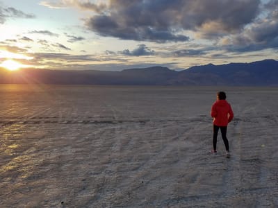 Alvord Desert: Sunset over the playa