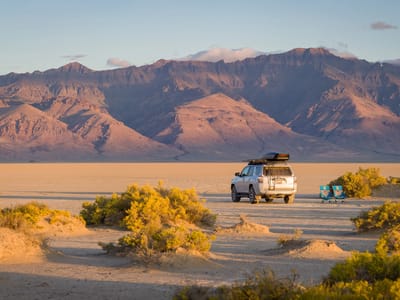 Alvord Desert: Our home for the night on the Alvord Desert