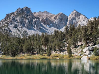 Bishop: One of the lovely alpine lakes along the hike to Kearsarge Pass