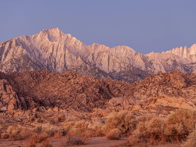 Lone Pine - Alabama Hills and Horseshoe Meadow: Good morning Mt. Whitney