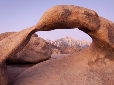 Lone Pine - Alabama Hills and Horseshoe Meadow: Mt. Whitney through Mobius Arch