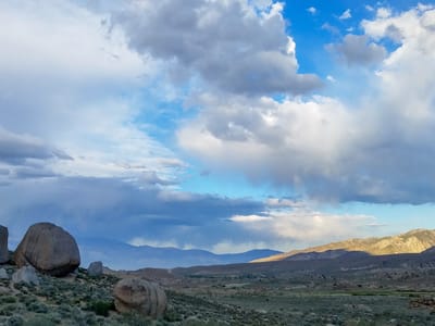 Bishop: Late afternoon in the Buttermilks