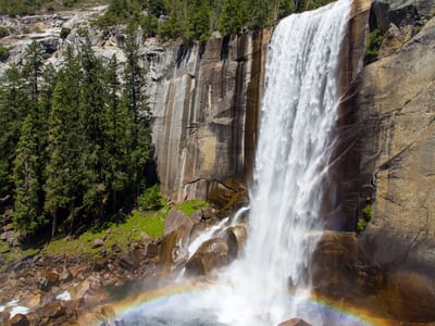 Yosemite Valley: Herb's photo of Vernal Falls on the hike down from the Diving Board