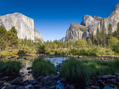 Yosemite Valley: Lolo's view from Valley View (9 miles into my run)