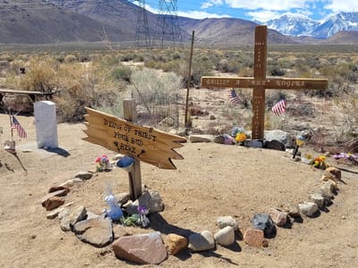 Bishop: One of the more interesting graves at the Paiute Cemetery