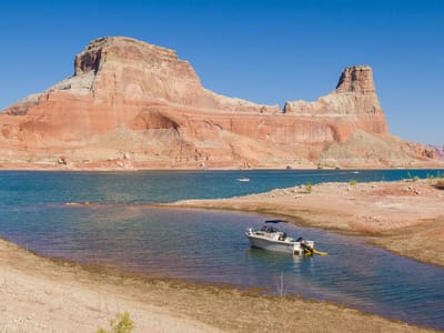 Lake Powell - Gunsight Canyon: Gunsight Canyon campsite