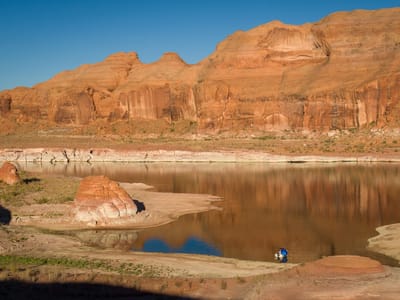 Lake Powell - San Juan Arm: Our campsite in the San Juan Arm