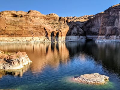 Lake Powell - San Juan Arm: View from the ridge above our campsite in the San Juan Arm