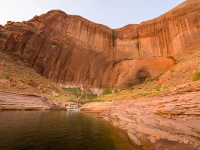 Lake Powell - Chuckwalla Springs Cove: Our campsite in Chuckwalla Springs Cove