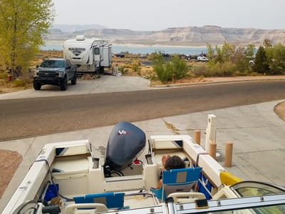 Lake Powell - Reflection Canyon and pulling the boat: Back to Wahweap Campground before the long drive home