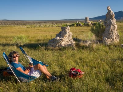 Mono Lake: Our campsite by Mono Lake