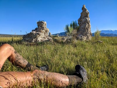 Mono Lake: A little mucky to get to the tufas