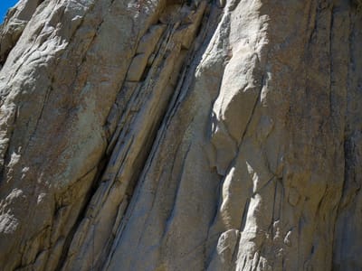 Bishop: Our sons climbing at Pine Creek Canyon