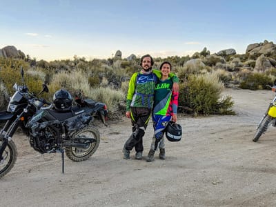 Bishop: Andrew and Celeste along the Buttermilk Loop