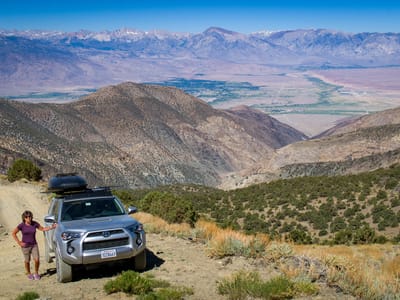 Ancient Bristlecone Pine Forest: Along the drive up Silver Canyon