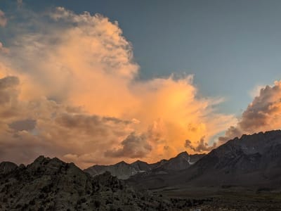 Bishop: Sunset over Mt. Tom
