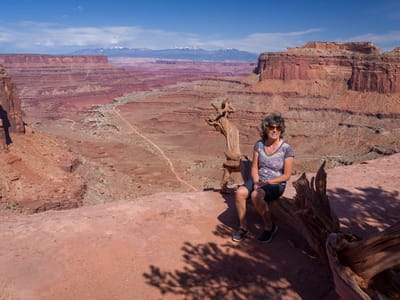 Moab: Just before the Shafer Trail Switchbacks