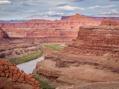 Moab: View from our campsite along the Potash Road
