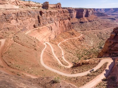 White Rim Trail (Canyonlands National Park): Shafer Trail Switchbacks