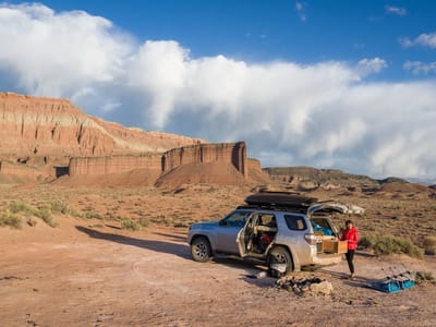 Cathedral Valley Loop (Capitol Reef National Park): Our BLM campsite just outside the Park