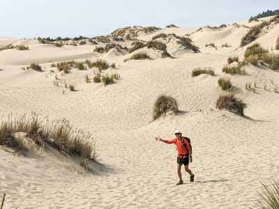 Oregon Dunes National Recreation Area: John Dellenback Trail along the Umpqua Dunes