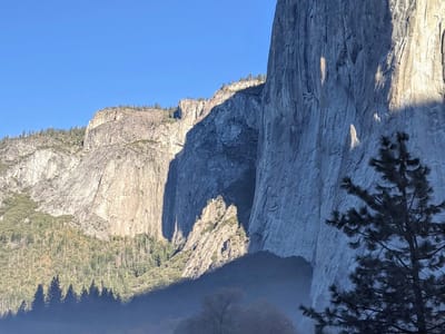 Yosemite Valley: Smoke conditions from prescribed butn