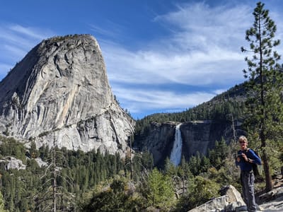 Yosemite Valley: Nevada Falls from the John Muir Trail