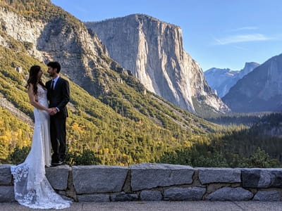 Yosemite Valley: Tommy and Erin at Wawona Tunnel View