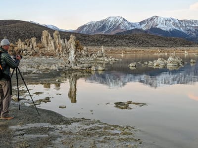Mono Lake: Herb awaiting sunrise