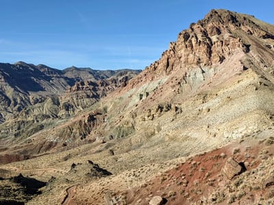 Death Valley National Park: Red Pass along Titus Canyon Road
