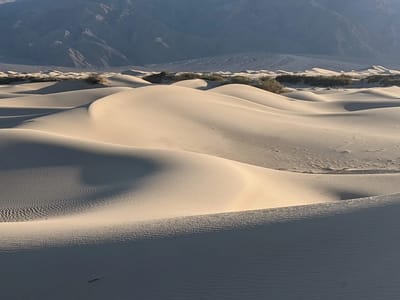 Death Valley National Park: Backside of the Mesquite Flat Sand Dunes