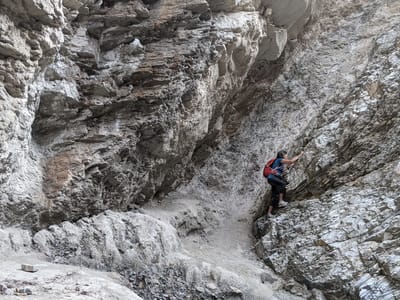 Death Valley National Park: Mosaic Canyon - end of the road