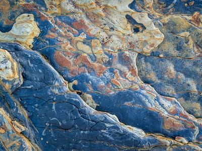 Carmel and Side Trips: The rocks come alive on Weston Beach at sunset