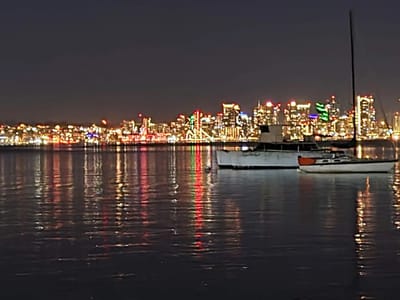 San Diego: San Diego skyline from Humphreys Half Moon Inn