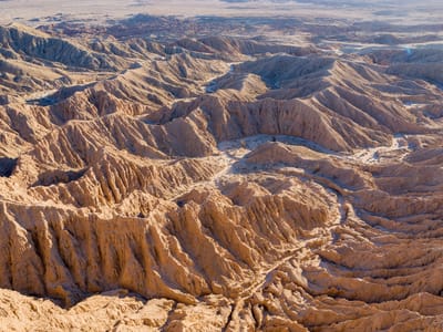 Anza-Borrego State Park: View of the Badlands from Fonts Point