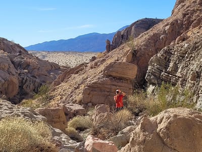 Anza-Borrego State Park: Hiking up Hawk Canyon