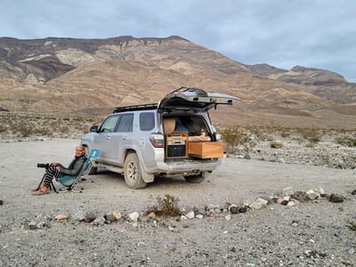 Death Valley: Camping at the Panamint Sand Dunes Trailhead