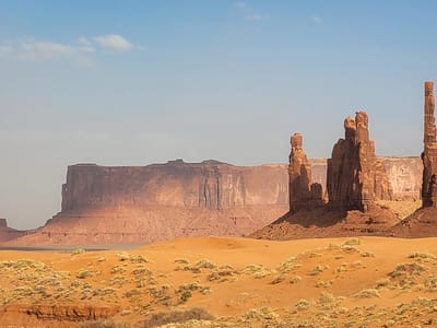 Monument Valley Navajo Tribal Park: The \"Totem Poles\"