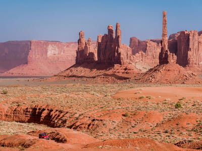 Monument Valley Navajo Tribal Park: The \"Totem Poles\"