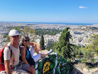 Athens: Making our way up Lycabettus Hill