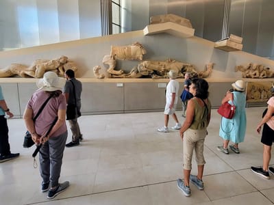 Athens: Remains of a pediment from the Parthenon