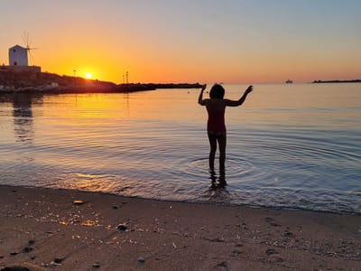 Paros: First time in the Aegean Sea