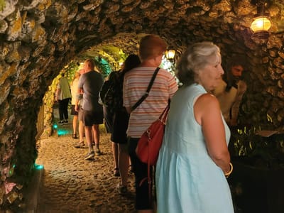 Santorini: Wine cave in the Koutsoyannopoulos Wine Museum